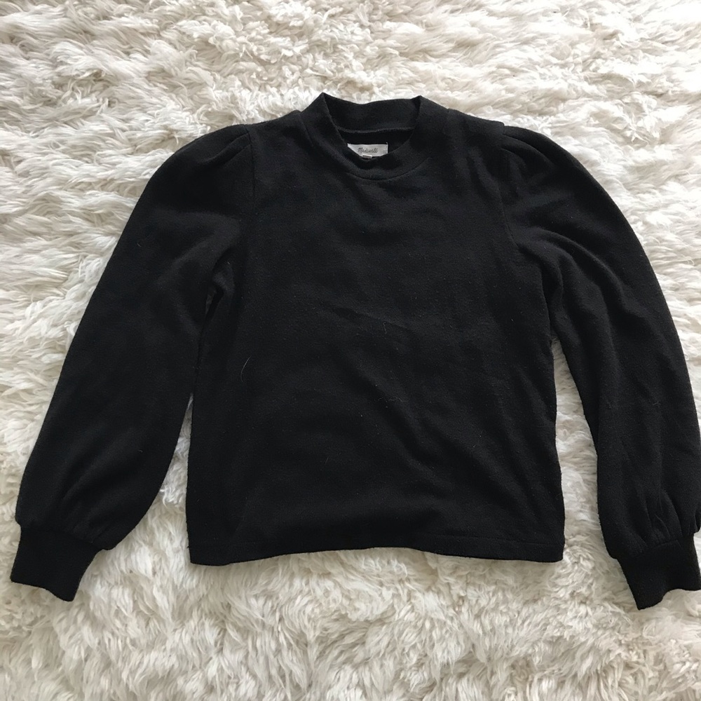 Black Madewell Mockneck Sweater